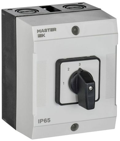 Переключатель кулачковый в боксе стандартная рукоятка 10А схема 82 | MI-CS20-010-082 IEK