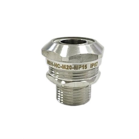 Муфта вводная с наружной резьбой МВН-НС-М20-МР15 IP67 | zeta45023 ГОФРОМАТИК ЗЭТА