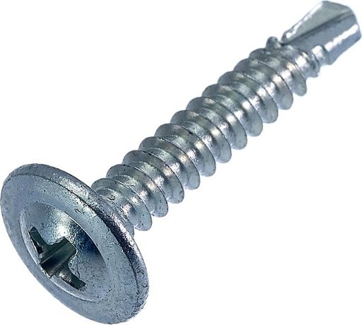 Саморез металл-металл 4.2х32 прессшайба сверло цинк (уп.50шт) европодвес СТРОЙМЕТИЗ 299545 325746