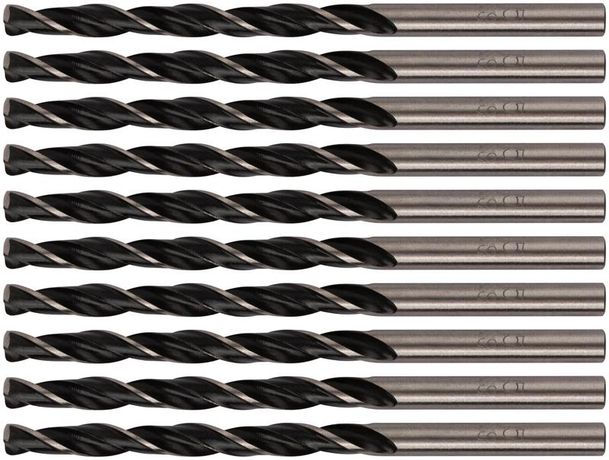 Сверло по металлу HSS черненые 4.5х80мм (уп.10шт) FIT 33545 РОС