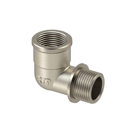 Угольник латунь внутр./наружн. резьба 2дюймх90град. никель RTP 31558