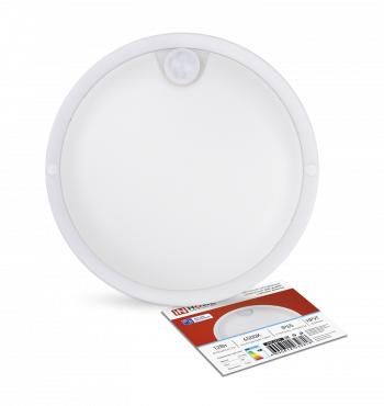 Светильник светодиодный герметичный СПП ОAД-1565-КРУГ 15 Вт 6500К 1350 Лм с оптико-акустическим датчиком IP65 140мм IN HOME - 4690612044026