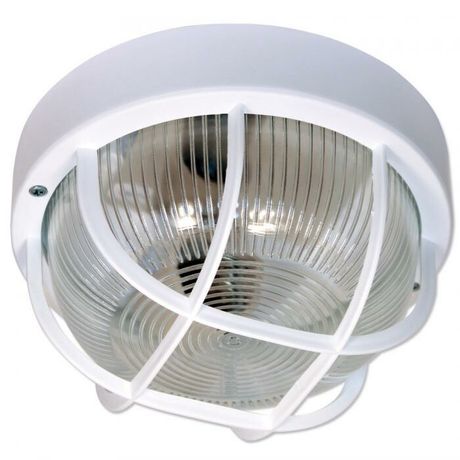 Светильник пылевлагозащищенный для ЖКХ Фарпласт Круг НБО 23-60-004 IP44 корпус с решеткой белый ГИ | 1005500668 Элетех