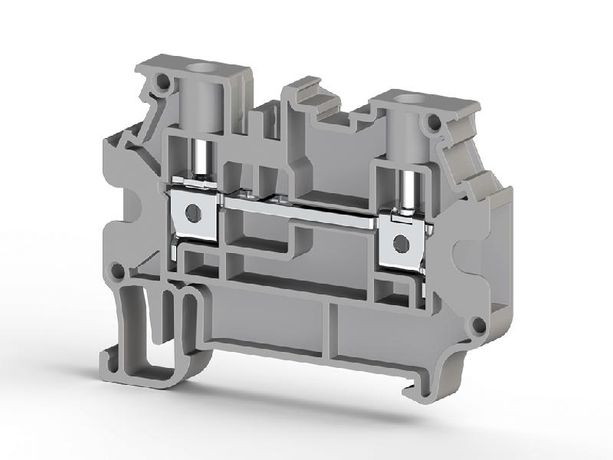 Клеммник на DIN-рейку 4кв.мм 2 ряда перем. сер. AVK 4R Klemsan 304390