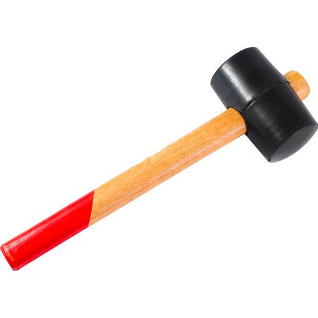 Киянка 55мм 400г деревянная ручка резинов. КУРС 45355