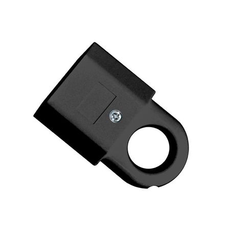 Розетка переносная 6А 250В плоская с ушком без заземл. черн. UNIVersal А1040 Союз