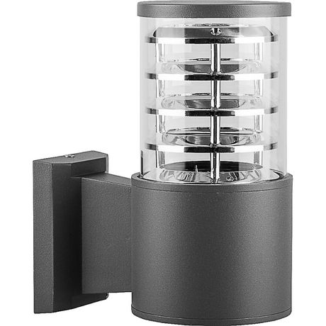 Светильник садово-парковый DH0801, Техно на стену вверх, E27 230V, серый | 6301 Feron