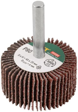 Диск лепестковый для дрели радиальный , 80 х 20 6 мм ( Р80 ) - 39584 РОС