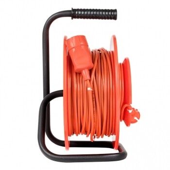 Удлинитель на катушке "Атлант 2.0" 1 гнездо 50м без заземления ПВС 2*1 10А/2,2кВт PROxima | UKA02-10-210-1-50 EKF