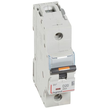 Выключатель автоматический однополюсный DX3 20А D 25кА (1,5 мод) | 409808 Legrand Legrand арт. 409808