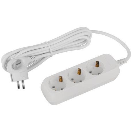 Удлинитель электрический ЭРА UDL-16-330-E Greenline 3 розетки с заземлением 3м ПВС 3x1мм2 | Б0064970