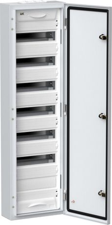 Корпус металлический ЩРн-84 (1х84) 1085х310х140 IP54 бел. (одна дверь) TITAN 5 IEK TI5-50-N-084-54