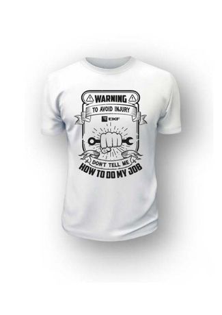 Футболка "Avoid injury" M бел. EKF 78957