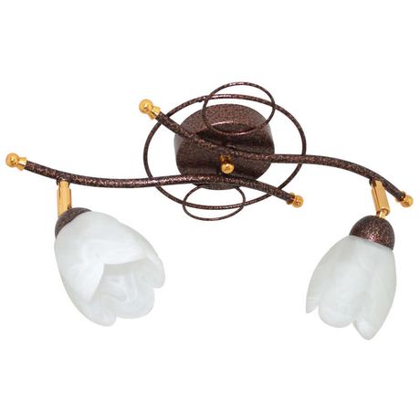 Светильник НПБ 01-2х60-114 (Плафон 00010) "Лина" 121 E14 медь ант. (инд. упак.) Элетех 1005403697