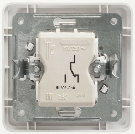 Переключатель проходной 1-кл. СП W59 16А IP20 в сборе бел. SchE VS616-156-18 APC