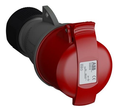 Розетка кабельная 332EC6 Easy&Safe 32А 3P+E IP44 6ч ABB 2CMA102040R1000