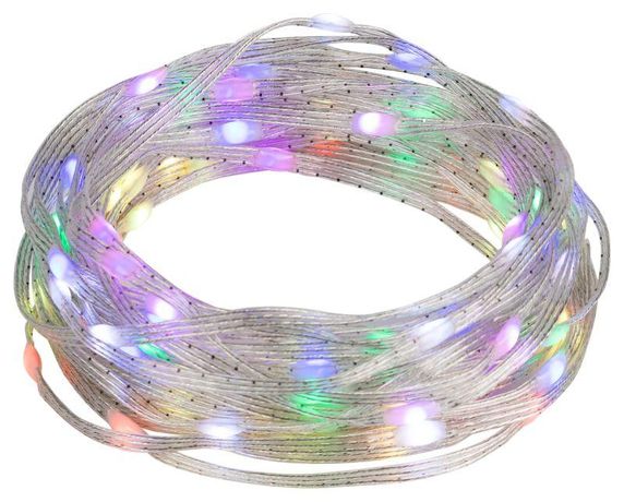 Гирлянда светодиодная ERASG -01 умная нить RGB 10 м управление через мобильное приложение | Б0060432 ЭРА