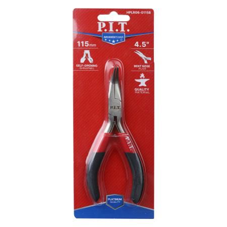 Длинногубцы мини, изогнутые, 115 мм - HPLR06-0115B PIT