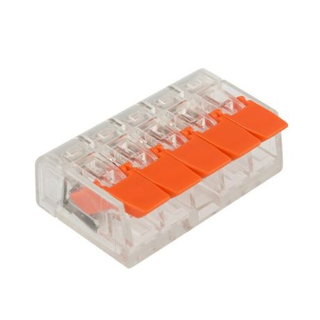 Универсальная компактная клемма, 5-проводная до 4,0 мм² (аналог Wago 221-415) (40 шт./уп.) | 07-5205 REXANT MEET