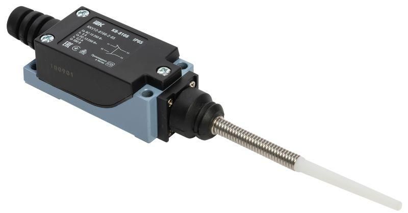 Выключатель концевой КВ-8166 шток пружинный с диэлектриком на отклонение IP65 IEK - KKV12-8166-2-65