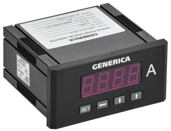 Амперметр цифровой щитовой однофазный DO RS-485 48х96мм LED | IDA41-5-1-3-LED-G GENERICA IEK