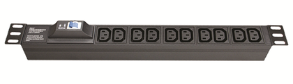 Блок розеток для 19" шкафов, 8 IEC60320 С13, с автоматом защиты1Р | R519IEC8CBC14 DKC ДКС