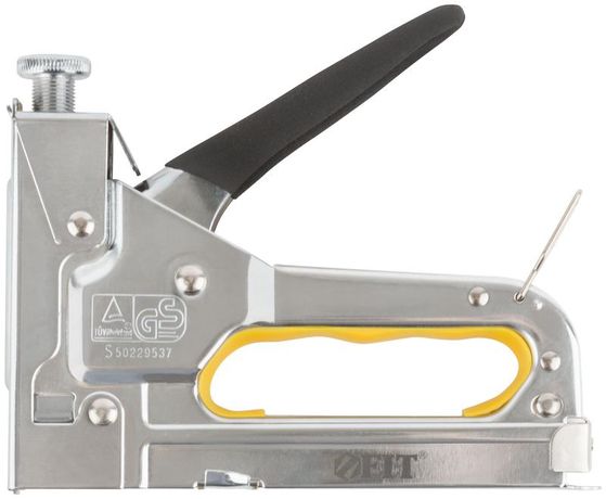 Степлер для узких скоб ''тип 53'' 4-14 мм, с регулировкой силы удара, металлический корпус - 32142 РОС