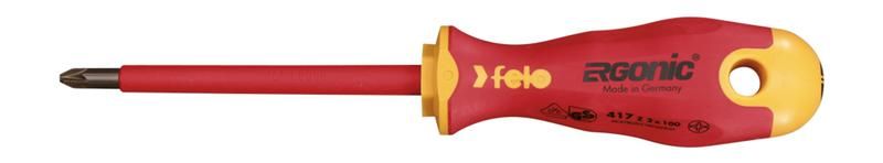 Отвертка диэлектрическая Ergonic крестовая +/- Z 2X100 | 41720390 Felo