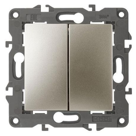 Переключатель перекрестный 2-кл. Эра12 12-1112-04 250В 10АХ шампань Эра Б0065322