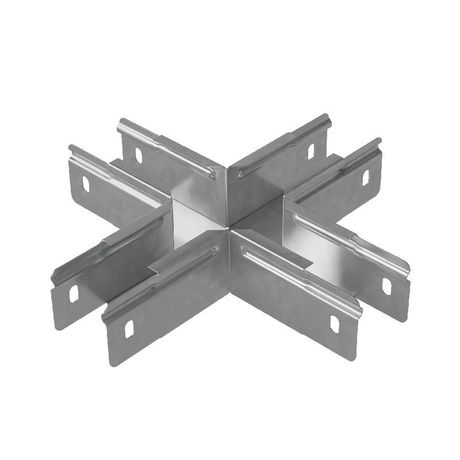 Разветвитель для лотка Х-образ. прямой 50х50мм "ПЛЮС" HD85 КМ PL18669 КМ-Профиль