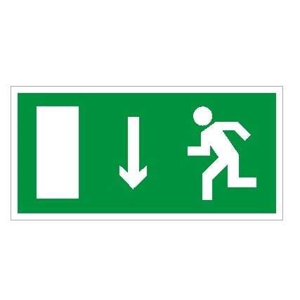 Пиктограмма ПЭУ 091 Указатель двери левосторонний (280х162) РС-I | 2502001040 Световые Технологии