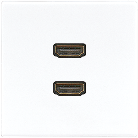 РОЗЕТКА HDMI 2-АЯ (РАЗЪЕМ), ЦВЕТ БЕЛЫЙ, LS990, JUNG MALS1133WW
