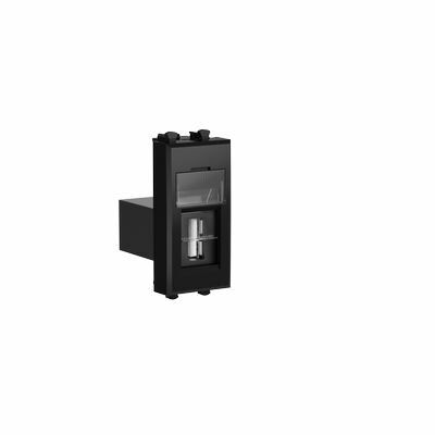 Розетка USB 2.0 1мод. Avanti "Черный квадрат" модульная тип А-А ДКС 4402401