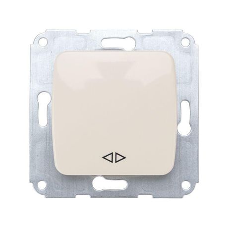 Переключатель перекрестный 1-кл. СП DEA 10А механизм беж. Kranz KR-78-0238