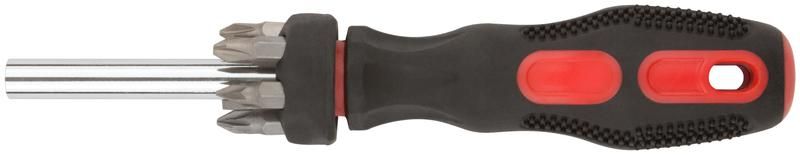 Отвертка 6 CrV бит прорезиненная ручка с антискользящим покрытием КУРС 56238