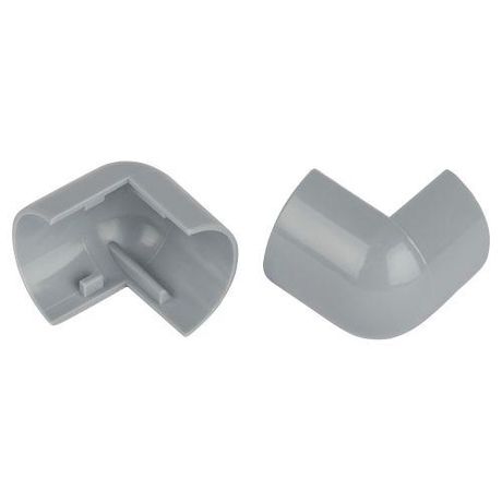 Внешний угол OC-KK-30-13-F для полукруглого кабель-канала серый 30х13мм 2шт/комплект | Б0064972 ЭРА