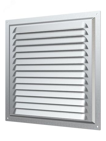 Решетка вентиляционная вытяжная стальная с оцинкованным покрытием 250х250 - 2525МЦ ЭРА 11104