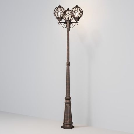 Светильник садово-парковый Outdoor Via IP 44 E27х3х60W Золото Антик - O023FL-03G Maytoni