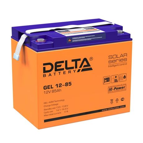 Аккумуляторная батарея Solar серии GEL 12-85 12В/85Ач | DELTA