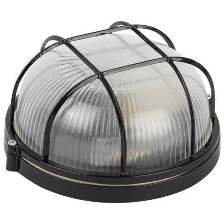 Светильник НБП 03-60-002 Акватермо алюминий/стекло решетка IP54 E27 max 60Вт D176 круг черный | Б0063862 ЭРА