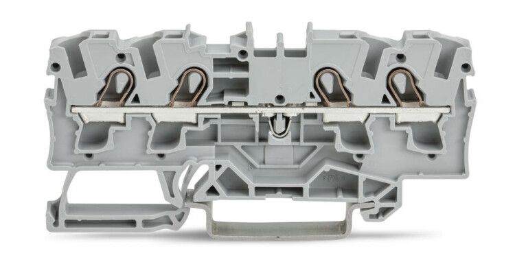 Клемма проходная 4-проводн. (0.5-6мм) пригодный для Ex e сер. WAGO 2004-1401