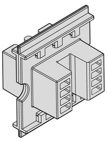 Держатель шины медной L=50мм (24шт в комплекте) - 1STQ007426A0000 ABB