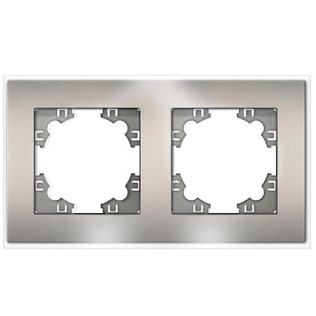 Афина рамка стеклянная двухместная универсальная, мокко (еврослот) - 2285 Союз