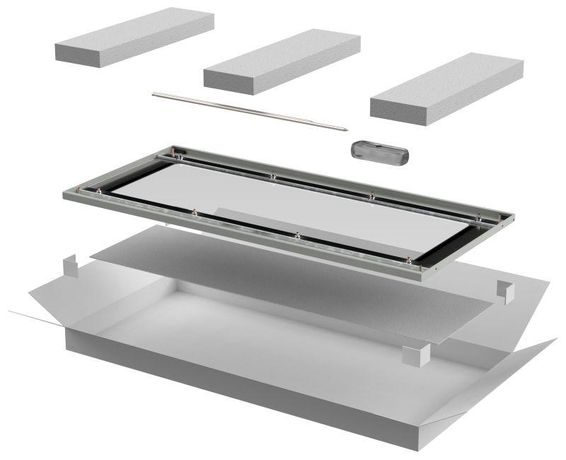 Дверь стеклянная для шкафа LINEA E 47U 600мм сер. ITK LE35-47U 6X-DR IEK