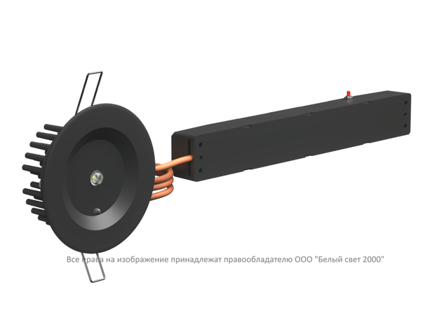 Светильник аварийный BS-ARUNA-51-L1-INEXI3 IP40 Black Белый Свет a31876