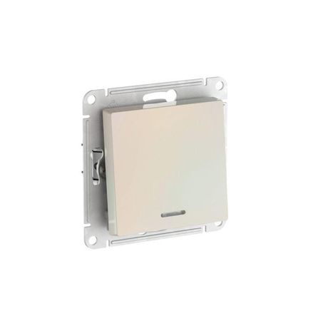 Переключатель 1-кл. AtlasDesign (сх. 6а) 10AX с подсветкой быстрозажим. клем. механизм жемчуж. SE ATN000463S APC