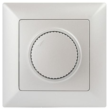 Светорегулятор поворотный СП Solo 4-401-06 600Вт 230В IP20 перламутр Intro Б0053710 ЭРА