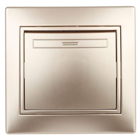 Переключатель промежуточный 1-кл. СП Plano 1-108-04 10А IP20 250В шампань Intro Б0053822 ЭРА