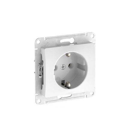 Розетка Glossa 16А с заземл. быстрозажим. клем. механизм бел. SE GSL000143S APC