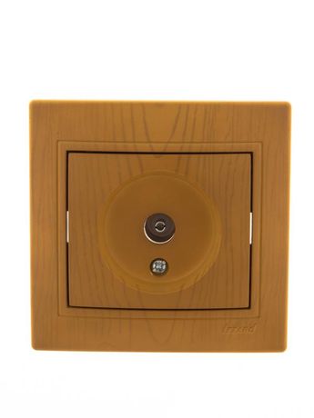 Розетка телевизионная оконечная TV СП Mira ольха LEZARD 701-0701-130